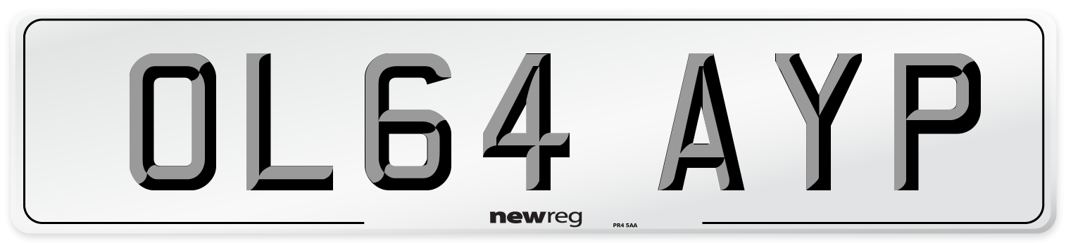 OL64 AYP Number Plate from New Reg